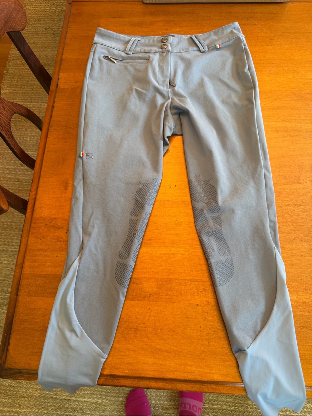 Women’s Light Blue Performance Riding Breeches